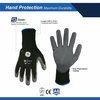 Ge Cut Resistant Gloves, 13 GA Black/Gray, 1Pair, M GG201MC